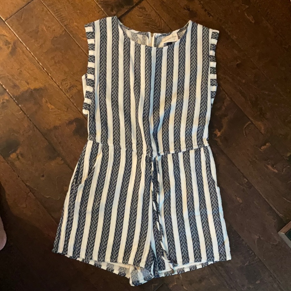 Shorts jumper black/white  pull string waist
